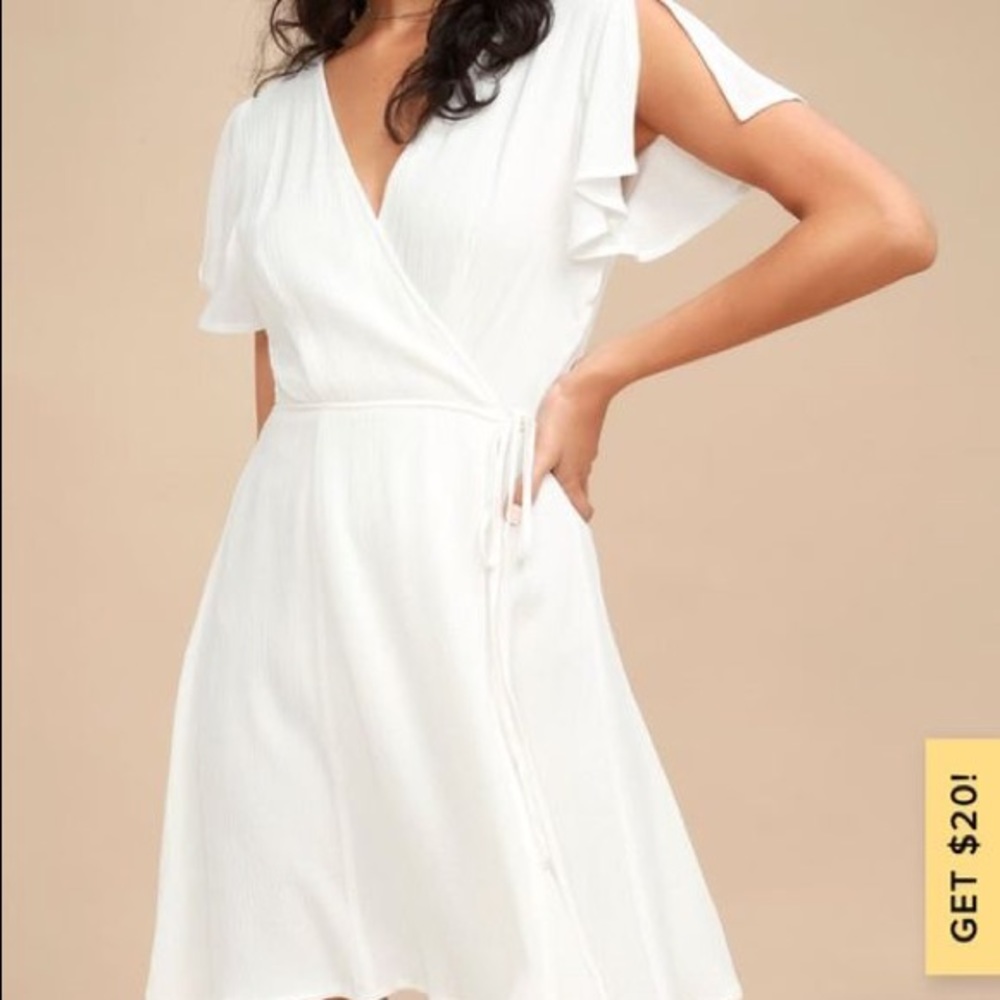 White Wrap Dress